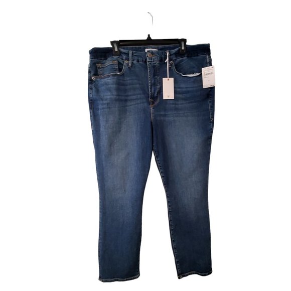 Good American Denim - Good American nwt jeans womens 18 good legs high rise skinny stretch indigo